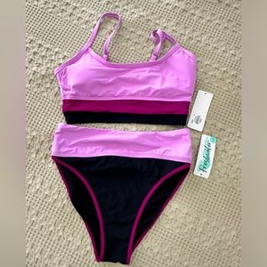 Freshwater Swim Set - High Waisted - NWT, S